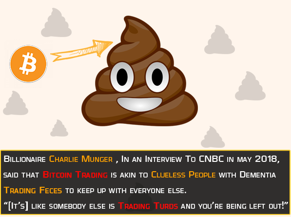 Bitcoin is like trading turds says Charlie Munger
