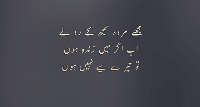 sad poetry in urdu