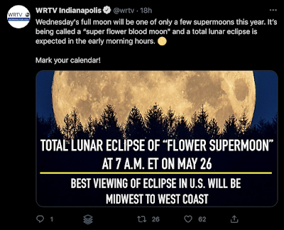 tweet about may 2021 lunar eclipse