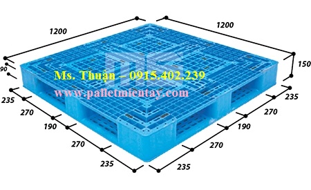 Pallet nhựa 1200 x 1200mm