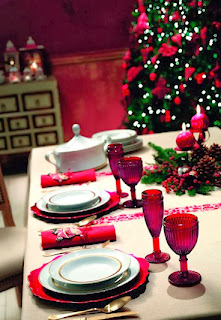 Christmas Table Decoration Red part 4
