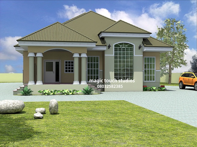 Residential Homes and Public Designs: 5 bedroom bungalow