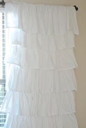 $8 ruffle curtain tutorial