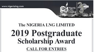 The Nigeria LNG Limited 2019 Postgraduate Scholarship for Study in the United Kingdom