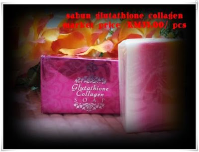 glutathione collagen soap- pinkish