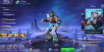 Skin Chou - Furious Tiger