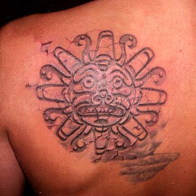 Aztec tattoo