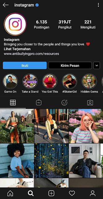 Cara Dark Mode Di Instagram Dan Playstore Untuk  Android Yang Belum Support