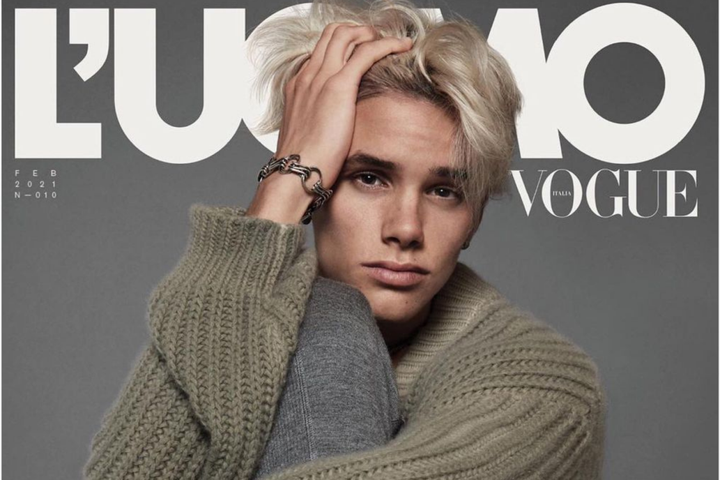 Romeo, el hijo de David y Victoria Beckham, debutó como modelo