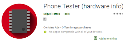 Phone Tester, Aplikasi Untuk Cek Hardware Adroid