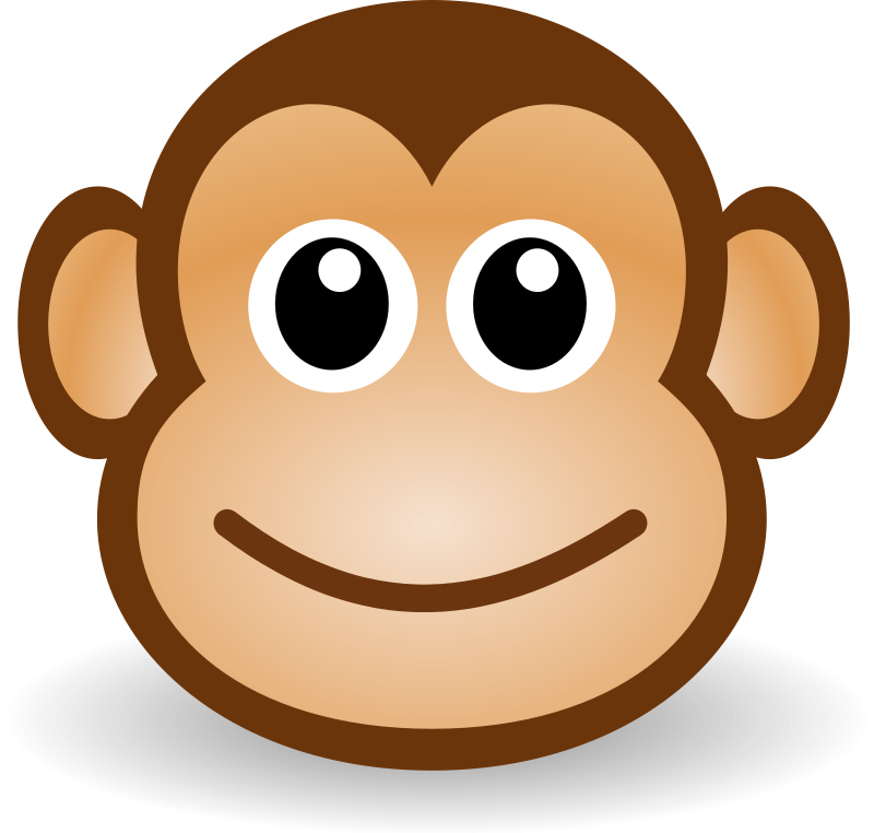 Cartoon Monkey Face Picture