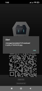 simpan qr code jadi gambar di android cordova