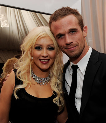 Cam Gigandet with Christina Aguilera at Burlesque's Afterparty