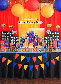 Superhero Justice League Themed Birthday Party