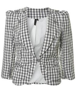 TopShop gingham jacket - It's fashion, dahling!