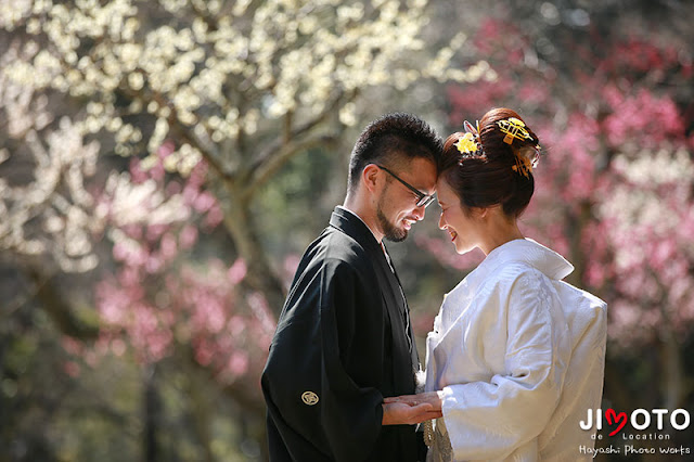 奈良の桜で前撮り撮影