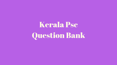 Kerala Psc Question Bank 