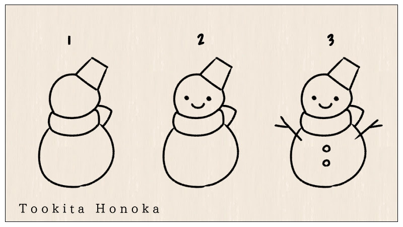 簡単かわいい 雪だるまのイラストの描き方 冬 手書き ボールペン 手帳用 How To Draw Snowman 遠北ほのかのイラストサイト 簡単かわいい 雪だるまのイラストの描き方 冬 手書き ボールペン 手帳用 How To Draw Snowman 遠北ほのかのイラストサイト