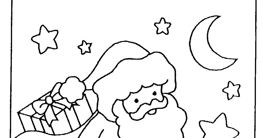 dessin colorier du pere noel gratuit