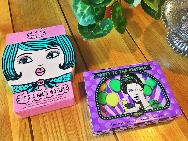 Benefit make up kits, It's a Gal's world! and Party to the Peepers