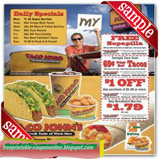 Free Printable Taco Johns Coupons