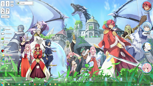 Download Windows 7 Theme Tensei shitara Slime Datta Ken, Download Windows 7 Theme Rimuru Tempest