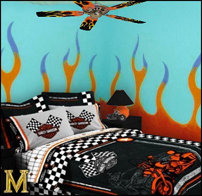 Harley-Davidson Bedroom Theme