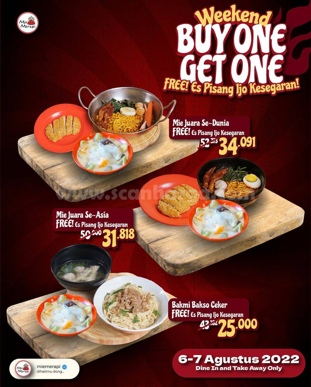 PROMO MIE MERAPI WEEKEND – Edisi Spesial BELI 1 GRATIS 1