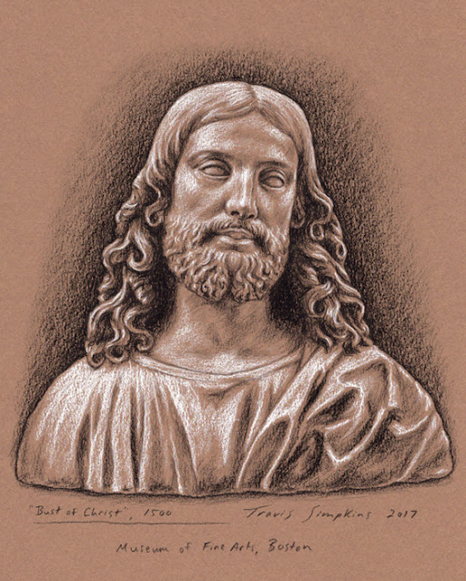 Bust of Christ. Jesus of Nazareth. 1500. Museum of Fine Arts, Boston. by Travis Simpkins