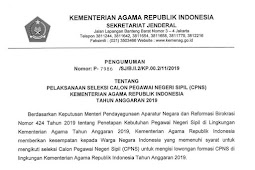 Rincian Formasi CPNS Kemenag Pusat dan Daerah Lengkap dengan Latihan Test Soal CPNS 2019