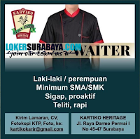 Loker Surabaya di Kartiko Heritage Terbaru Juli 2020