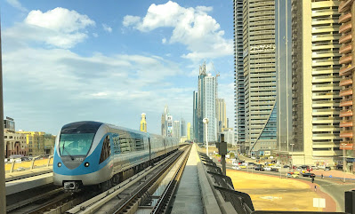 Dubai Skyscraper Metro Architecture Building City