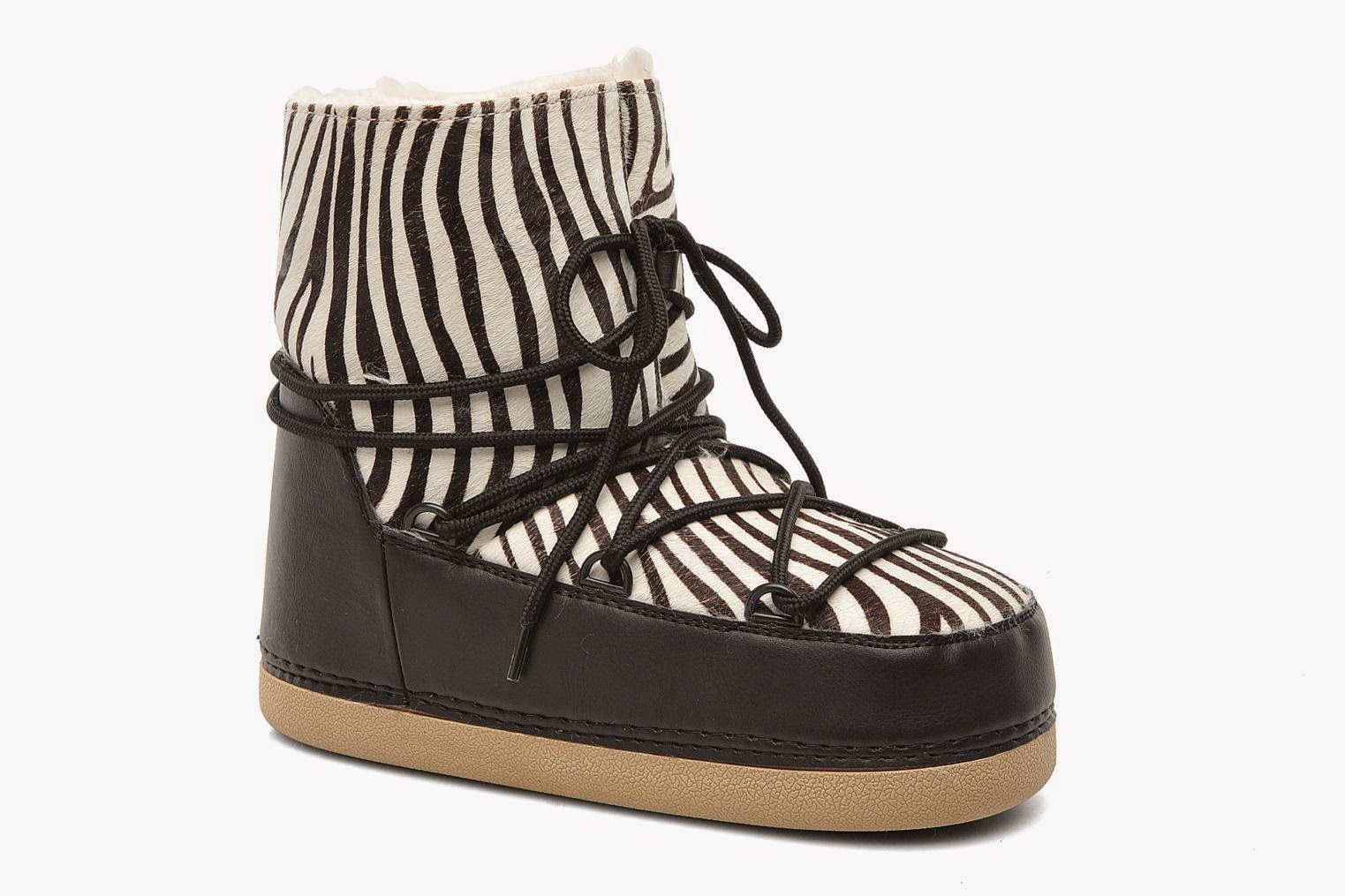  zebra print snow boots