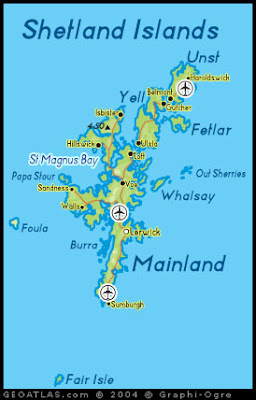 Map of Shetland Islands Province