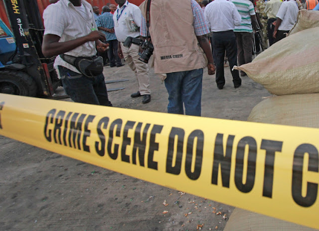 Crime scene in Mombasa