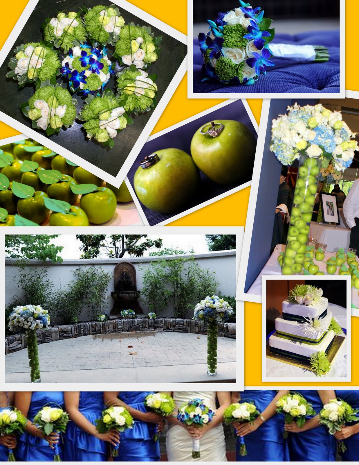 Blue and Green Wedding