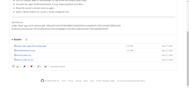 Audio share app