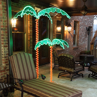 Interesting concept for palm tree decor