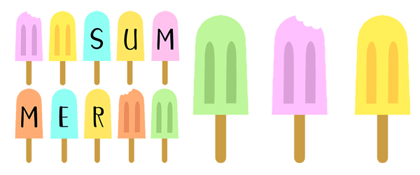 Paper Popsicle Garland Personalized The Kim Six Fix