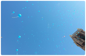 X Carrera de la Mujer Valencia - pistoletazo de salida, lanzamiento de globos al aire