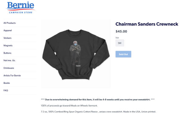 Bernie Sanders sweatshirt