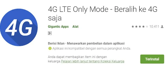 cara 4G only android 11