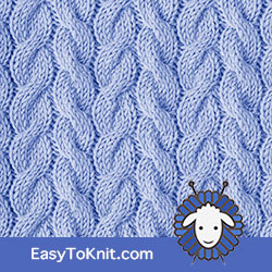 Twist Cable 18: 3/3 RC and 3/3 LC | Easy to knit #knittingstitches #knittingpattern