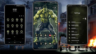 Hulk Beast Theme Samsung OneUI Pie 9.0 Menggunakan Custom Oneui Theme Installer