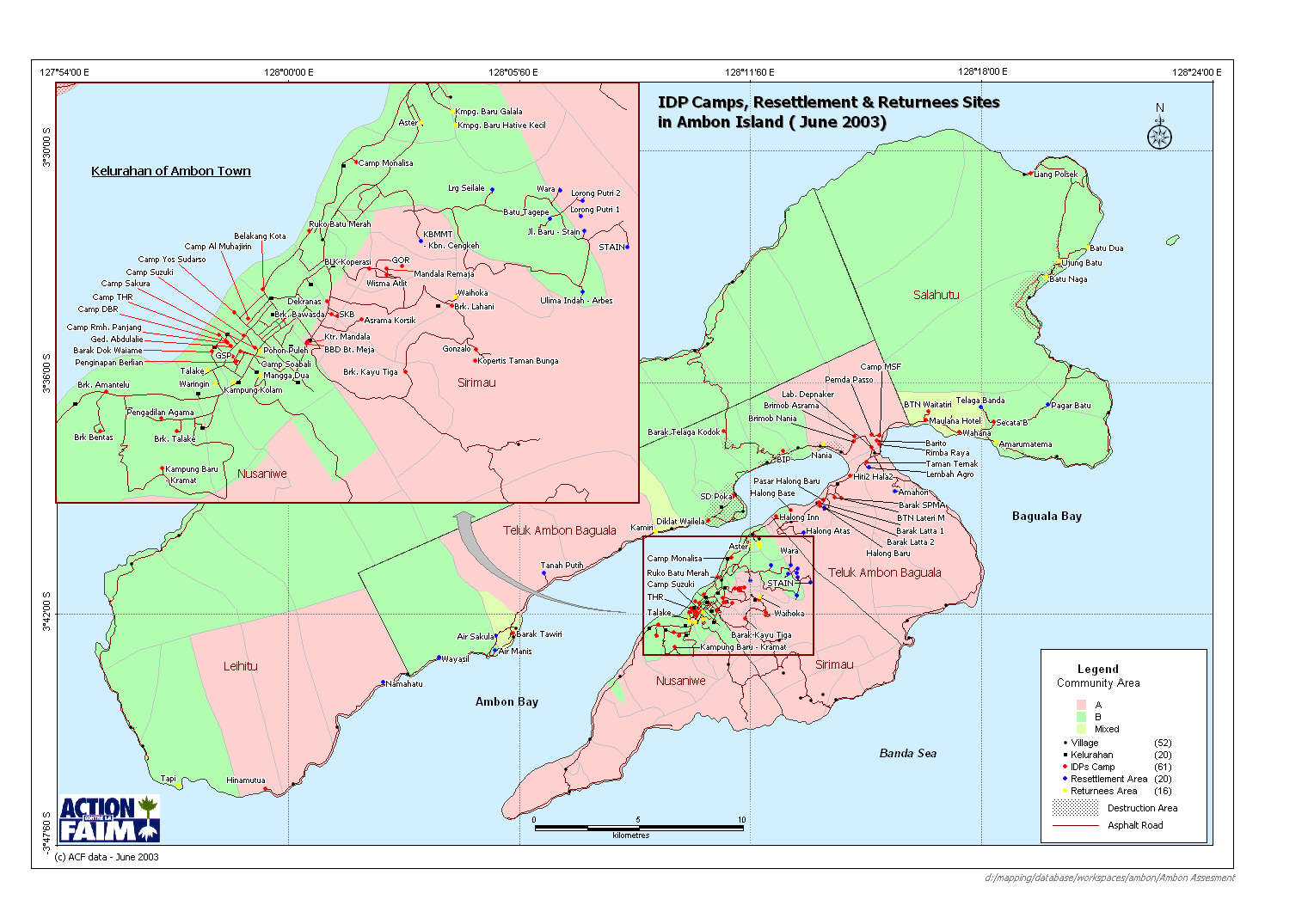 KOTA AMBON MANISE PETA PULAU AMBON