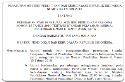  Tahukan anda jika peraturan mendikbud nomor  Nih Permendikbud Nomor 23 Tahun 2013 Tentang Standar Pelayanan Minimal Pdf