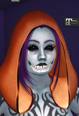 Trying to make myself an Undead Warlock in Second Life (Working on the Mouth, Phase 3) - by Majikvixen