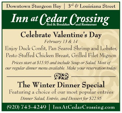 Inn at Cedar Crossing Restaurant Special Menu Ad