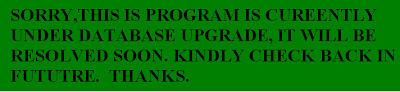 Data base upgrade