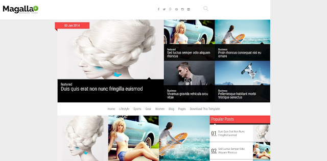 magalla blogger template